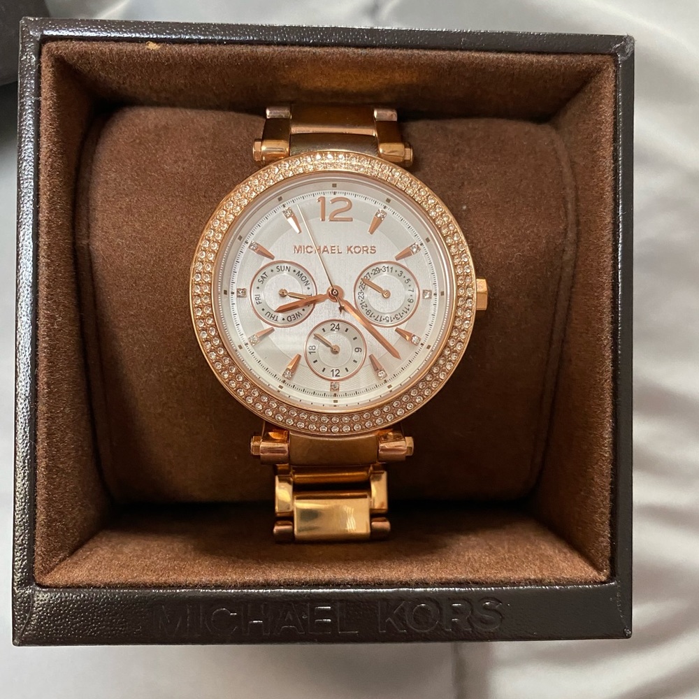 Michael Kors Parker rose gold watch